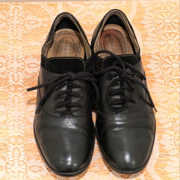 Vintage Hush Puppies 6.5 Women's Leather and Suede Oxfords - Picture 10 of 11